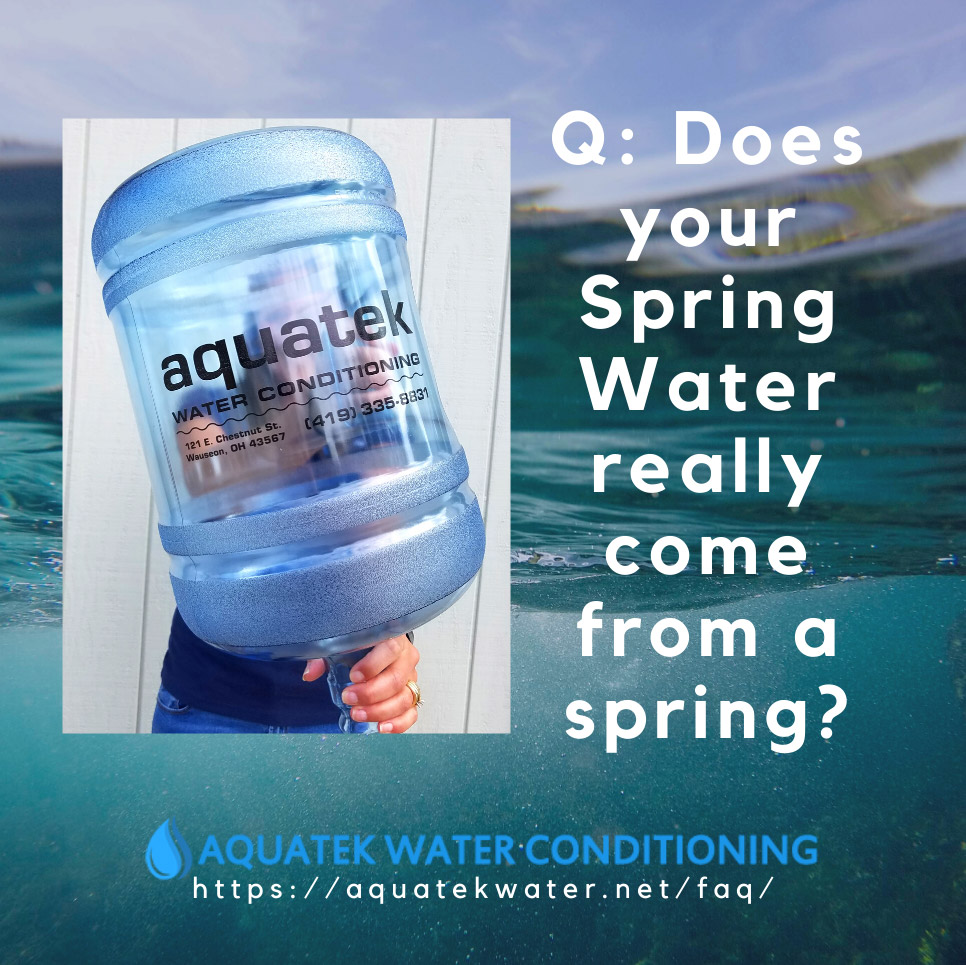 does your spring water really come from a spring