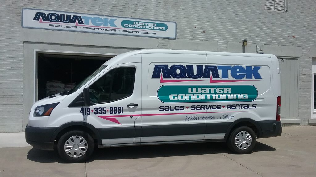 Aquatek Water Conditioning's Delivery Van.