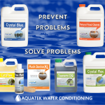 Aquatek Water Conditioning sells several pond maintenance products that are FDA approved.